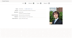 Desktop Screenshot of chadfulton.com