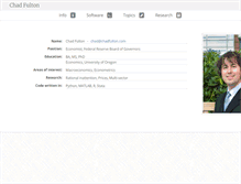 Tablet Screenshot of chadfulton.com